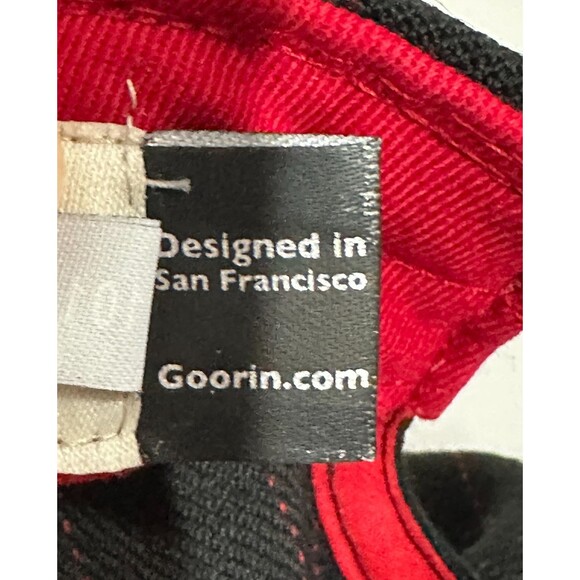 Goorin Bros Hat Red Rooster Black Pinstriped Wool The Farm Snapback Cap - Picture 10 of 11